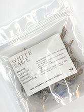 Load image into Gallery viewer, Loose White Sage Clusters + Leaves 1oz